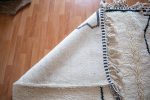 Alfombra de lana az02 azilal blanca con diseños