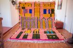 Alfombra de lana az10 azilal naranja con diseños