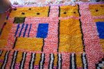 Alfombra de lana az10 azilal naranja con diseños