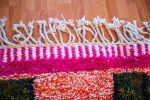 Alfombra de lana az10 azilal naranja con diseños