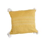 cojin-de-algodon-amarillo-con-lineas-plateadas-y-pompones-blancos-1