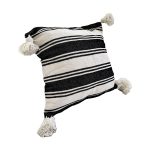 cojin-de-algodon-blanco-con-lineas-negras-y-pompones-blancos-2