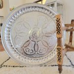 Mesa de té grande - Mesa de madera con bandeja