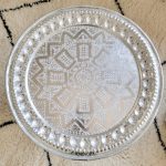 Mesa de té mediana - Mesa de madera con bandeja