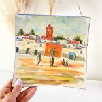 plato-pintado-a-mano---chefchaouen-en-los-anos-60-1