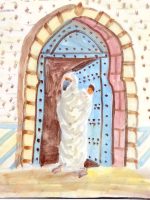 plato-pintado-a-mano---mujer-y-bebe-en-safi-3